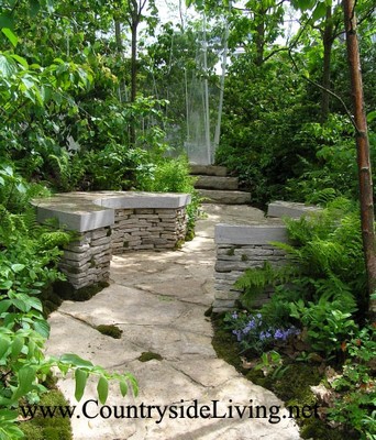 Ландшафтный дизайн. Естественный "Сад в ущелье" на садовой выставке Челси (Chelsea) 2006