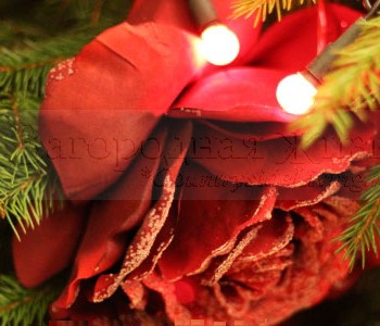 Как украсить новогоднюю елку. Шары матовые и блестящие одного цвета - отличное сочетание