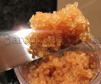 Домашний сахарный скраб из коричневого сахара